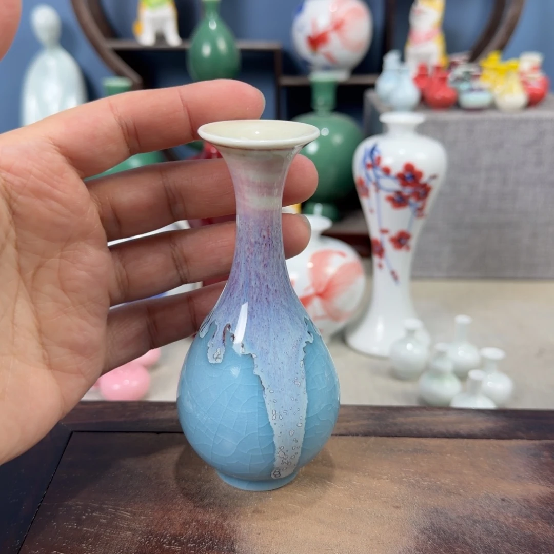 陶瓷手工小花器摆件