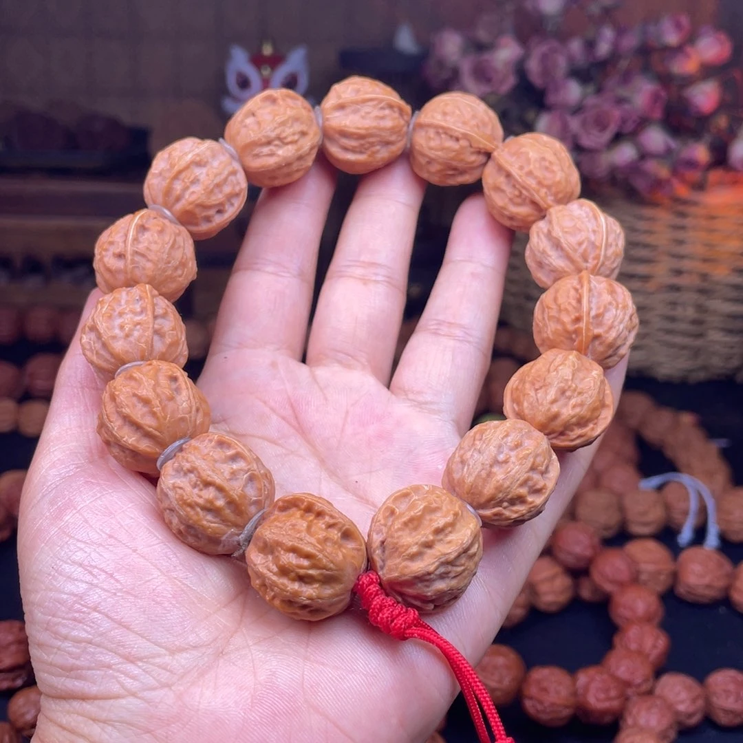 文玩核桃手串白茶秋子