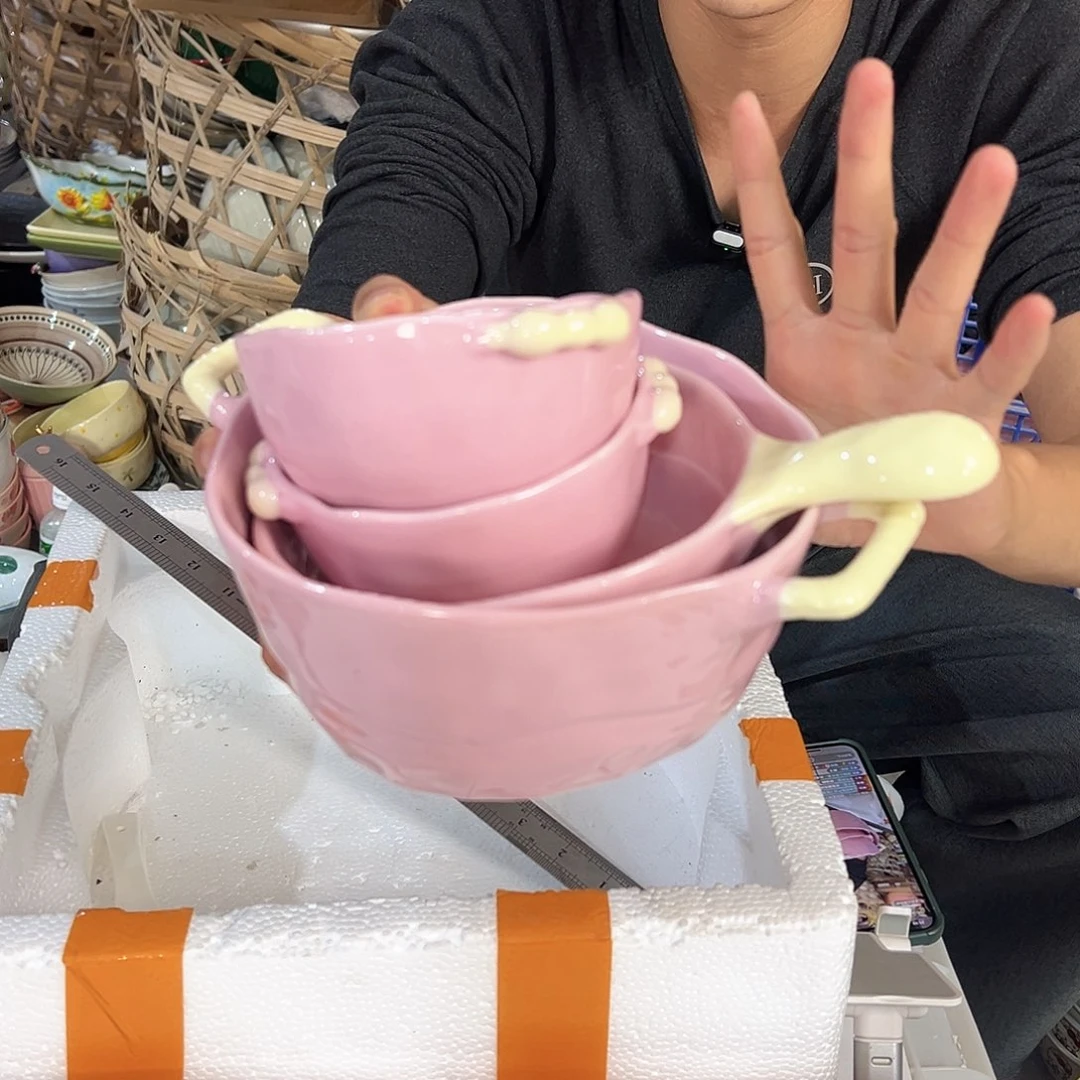 潮州陶瓷工厂微瑕4件套