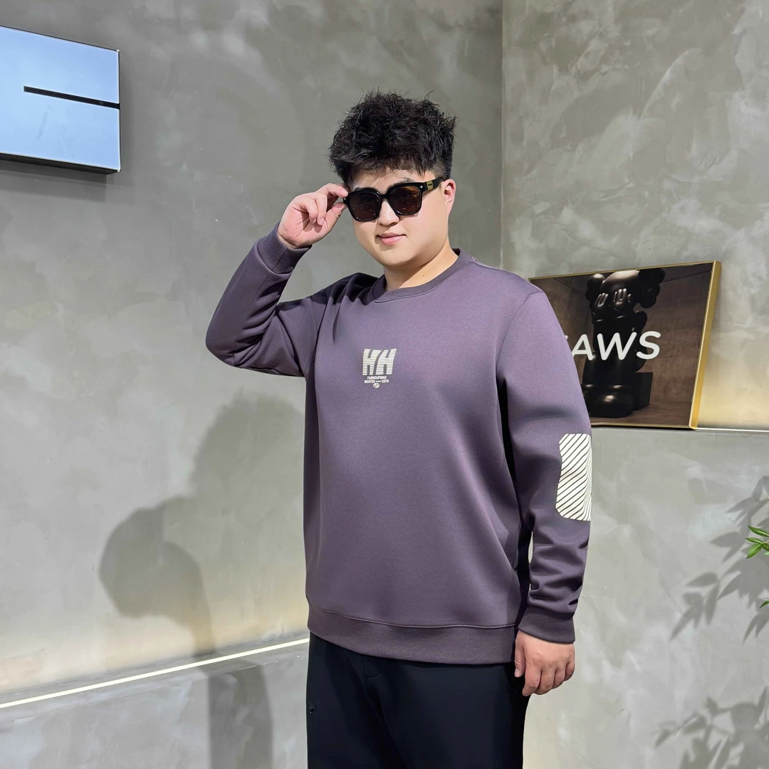 大码男装 秋季新款 潮流时尚卫衣72697字母