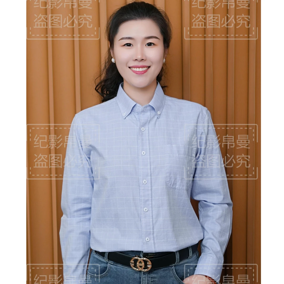 【长袖】100%棉男士春夏季长袖格子牛津纺衬衫宽松薄款商务休闲衬衣