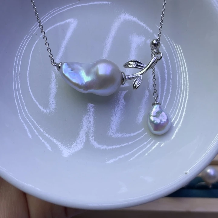 淡水珍珠项链合金