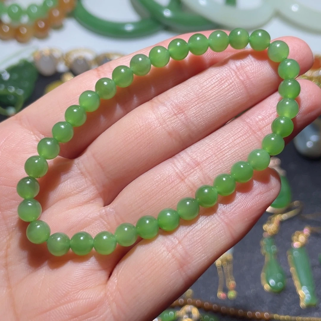 和田玉未镶嵌手链