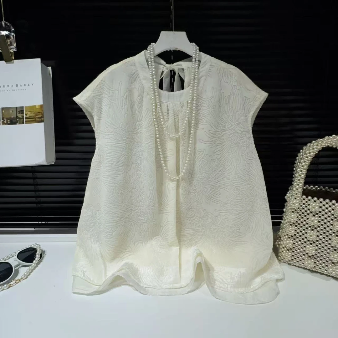 XZ 桑蚕丝真丝丝绒~S胸108长63重工气质优雅衬衫上衣 1337