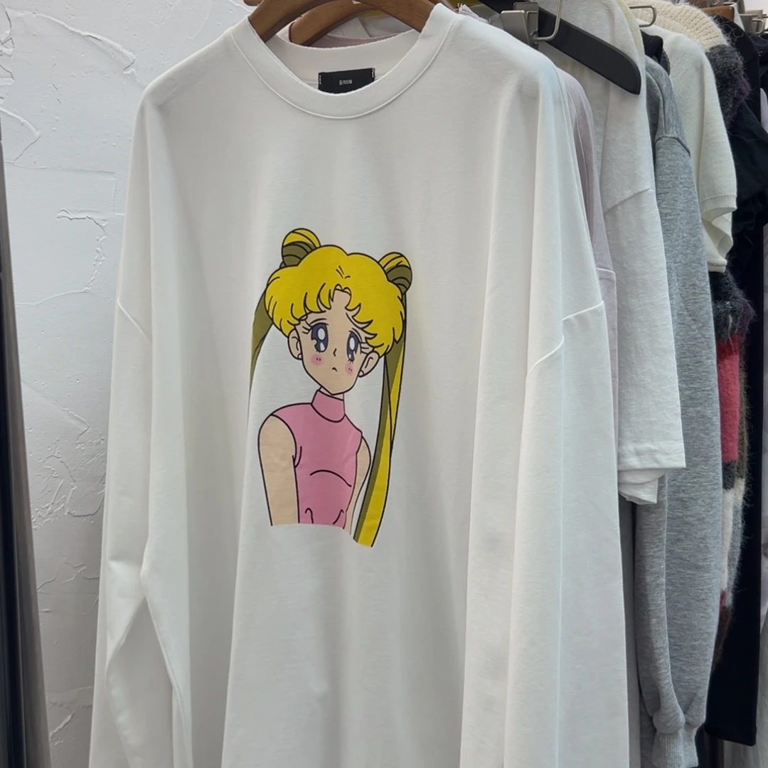 东ROOM新款 白色美少女T