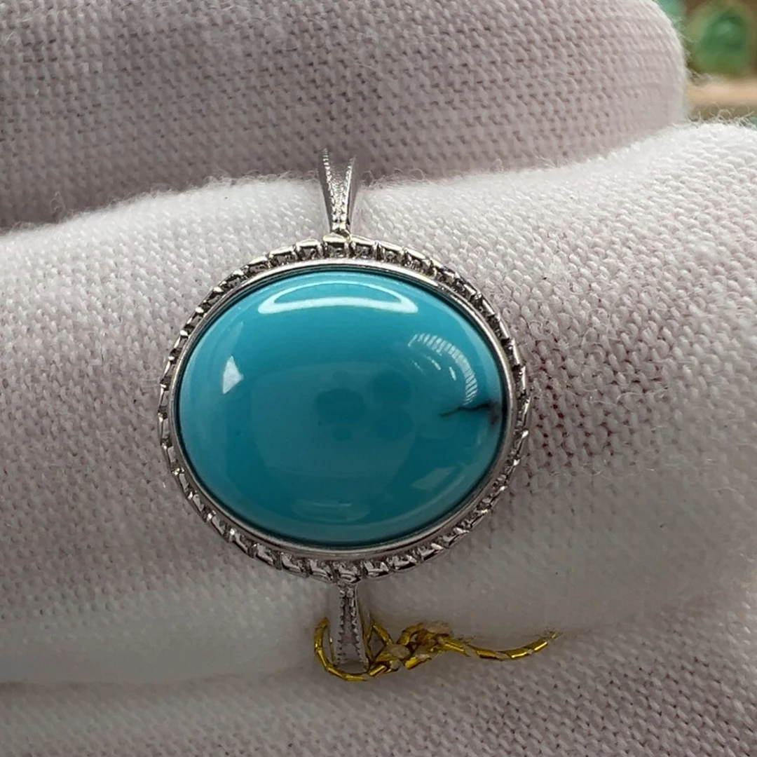 银S925镶嵌绿松石配饰