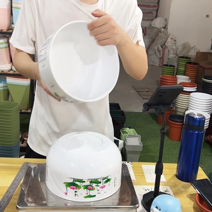 微瑕爱莲说口23高12无孔2只