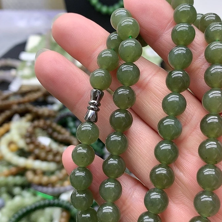 【闪购商品】和田玉手链未镶嵌巾*8