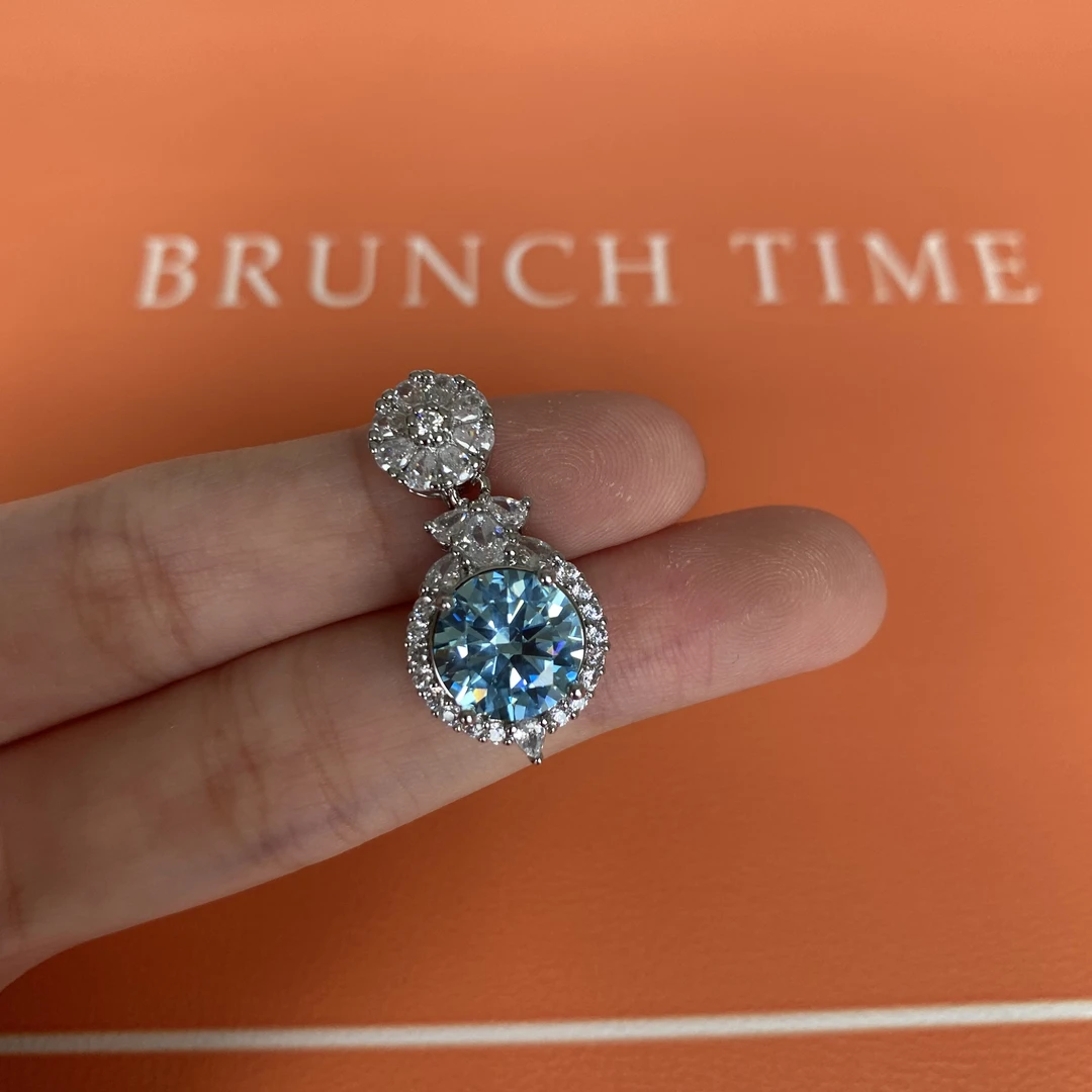 阿鲁沙-圣马利亚天空蓝高奢吊坠配链XL115