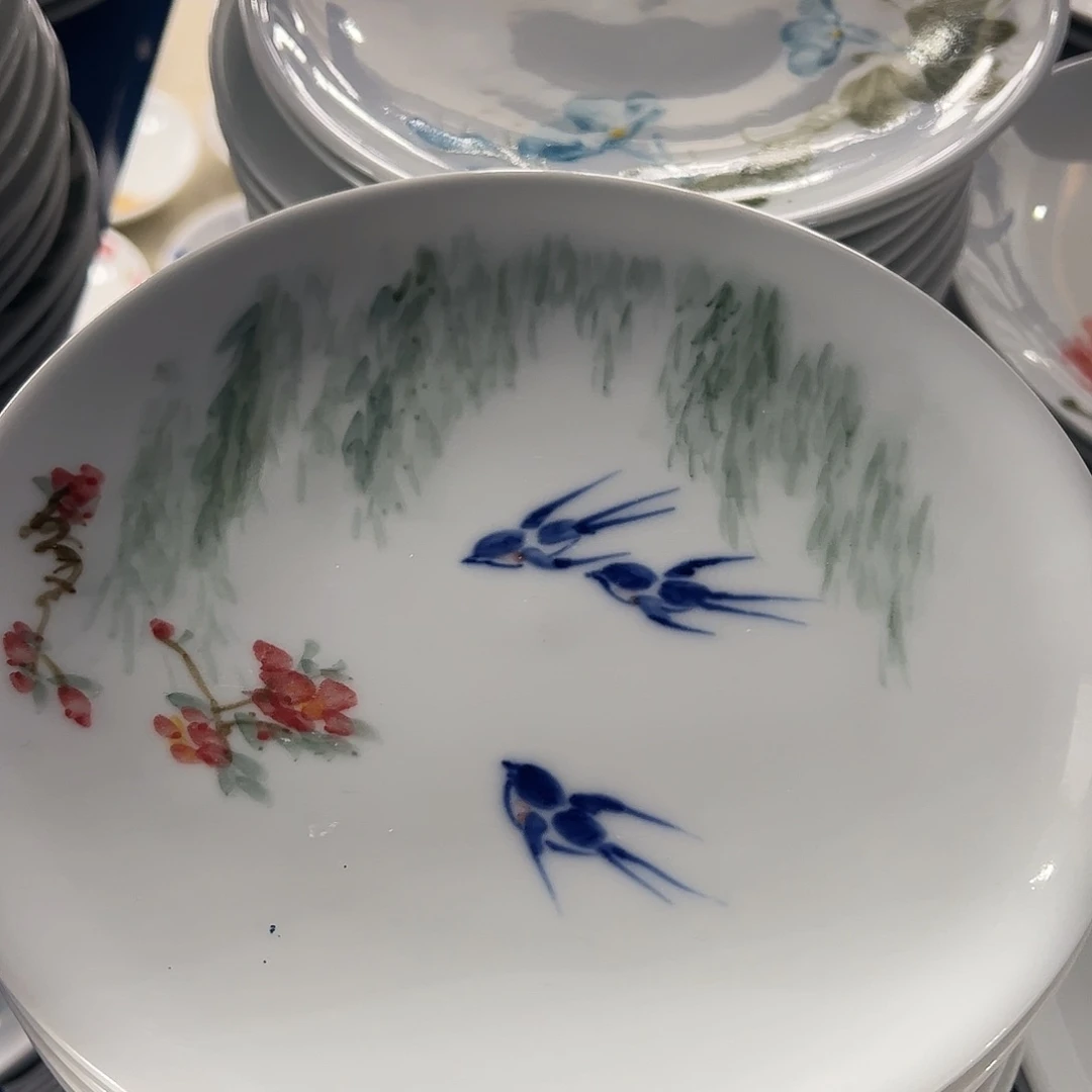 瓷片景德镇陶瓷手工手绘制作