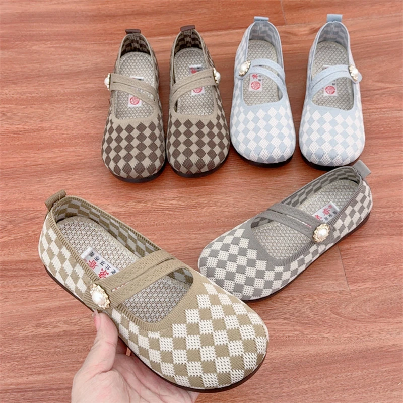 2025新款老北京布鞋时尚休闲女单鞋软底轻便妈妈鞋平底舒适透气