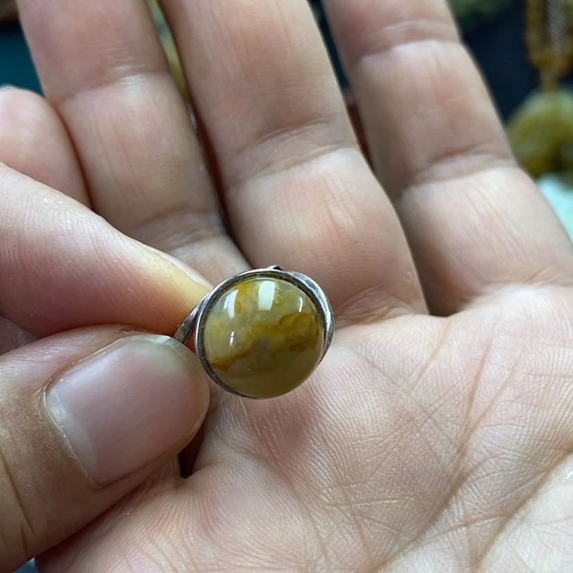 【闪购商品】蛇纹石玉未镶嵌戒指