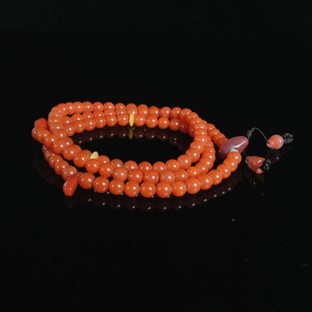 DY-M4987 樱桃红佛珠 61.89g