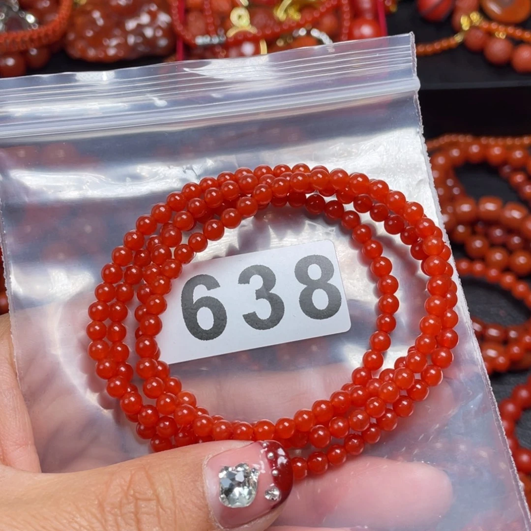 南红玛瑙手链未镶嵌涓**流