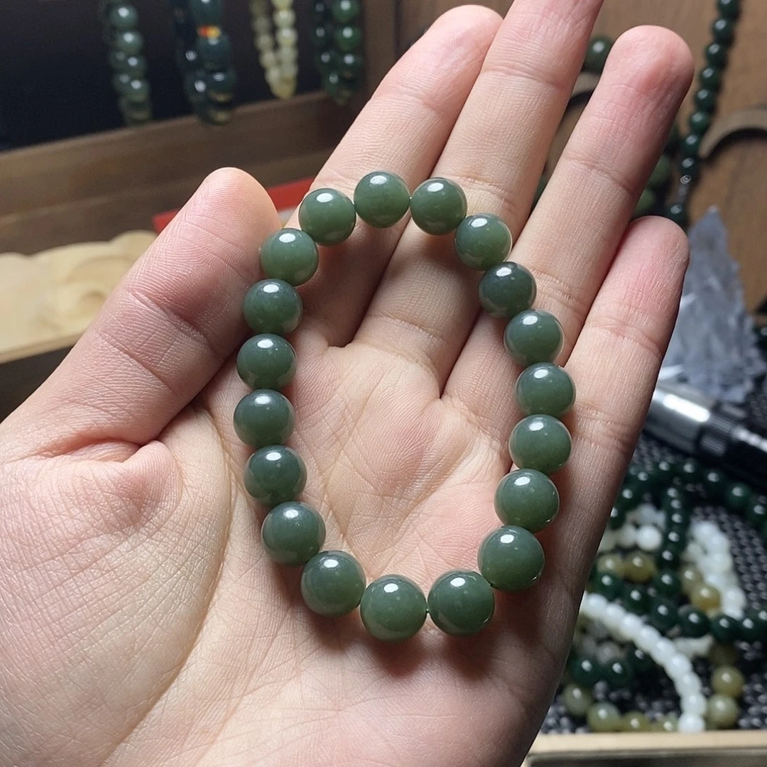 和田玉未镶嵌手串1