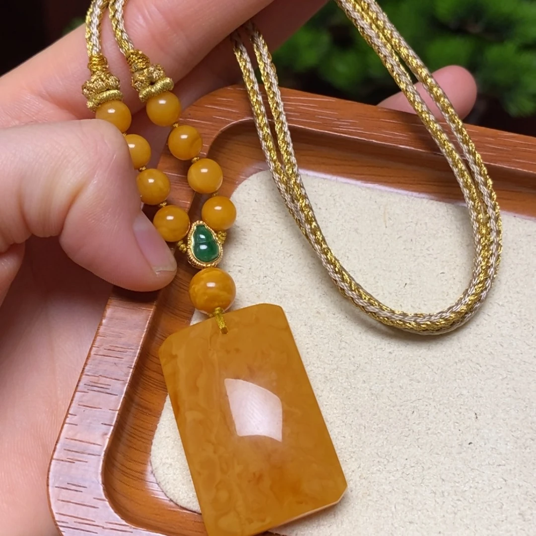 【闪购商品】蜜蜡颈饰未镶嵌项链