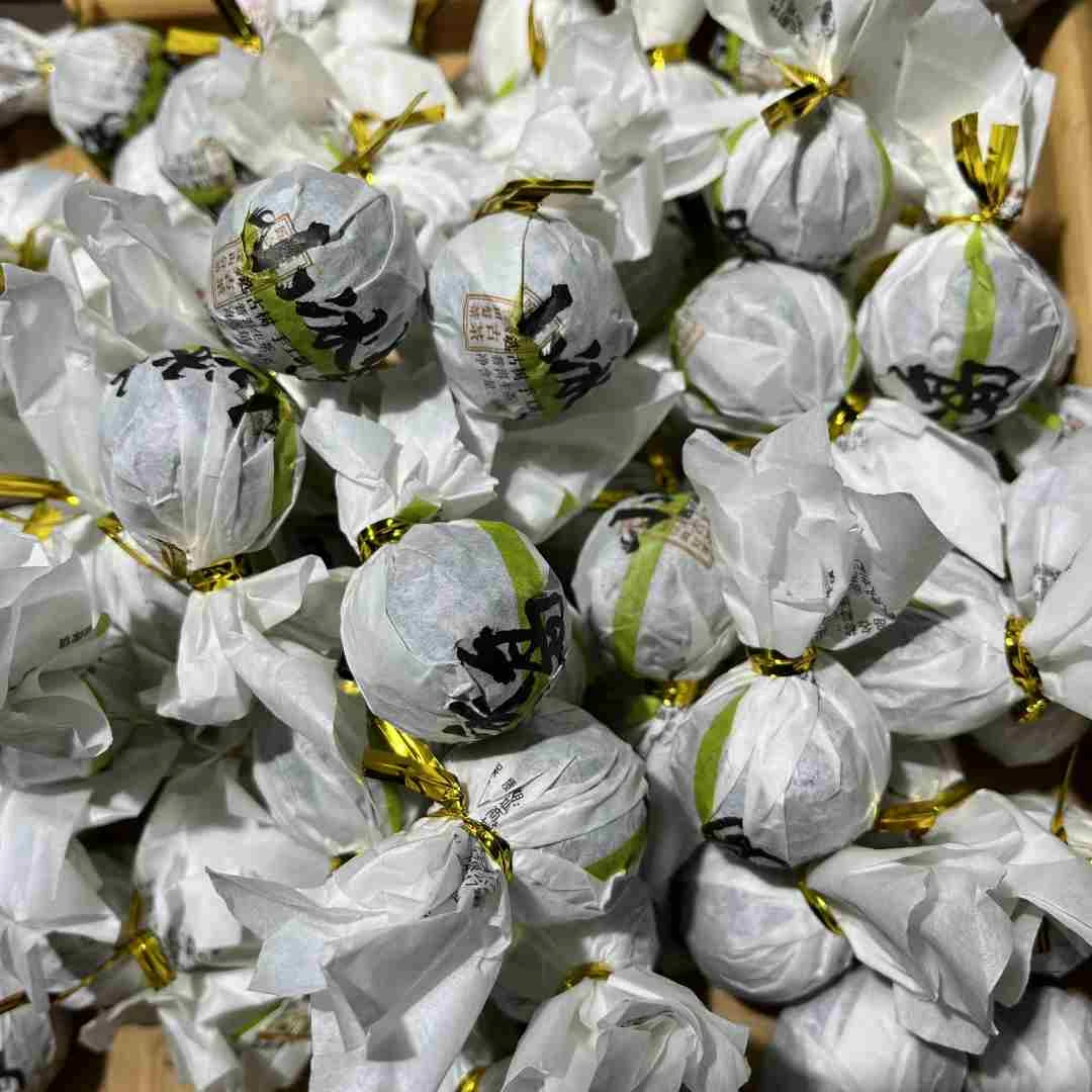 冰韵伍山 2024年头春 小冰岛古树龙珠8g/颗 普洱茶 生茶