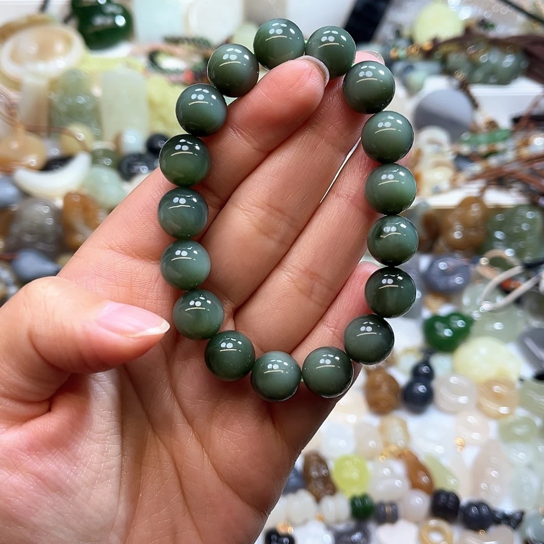 0***o和田玉未镶嵌手串