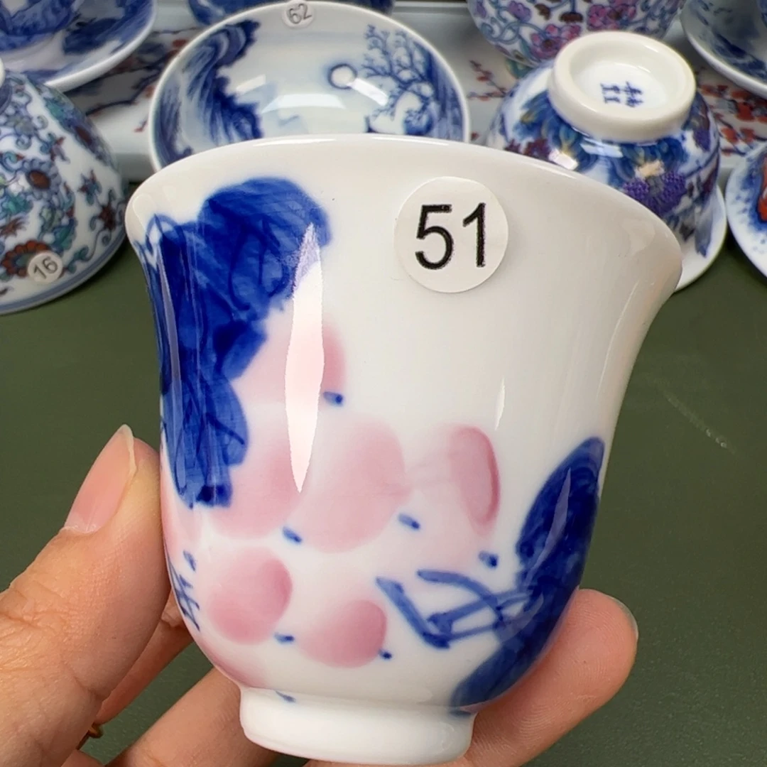 陶瓷景德镇纯手工纯手绘茶具木木51