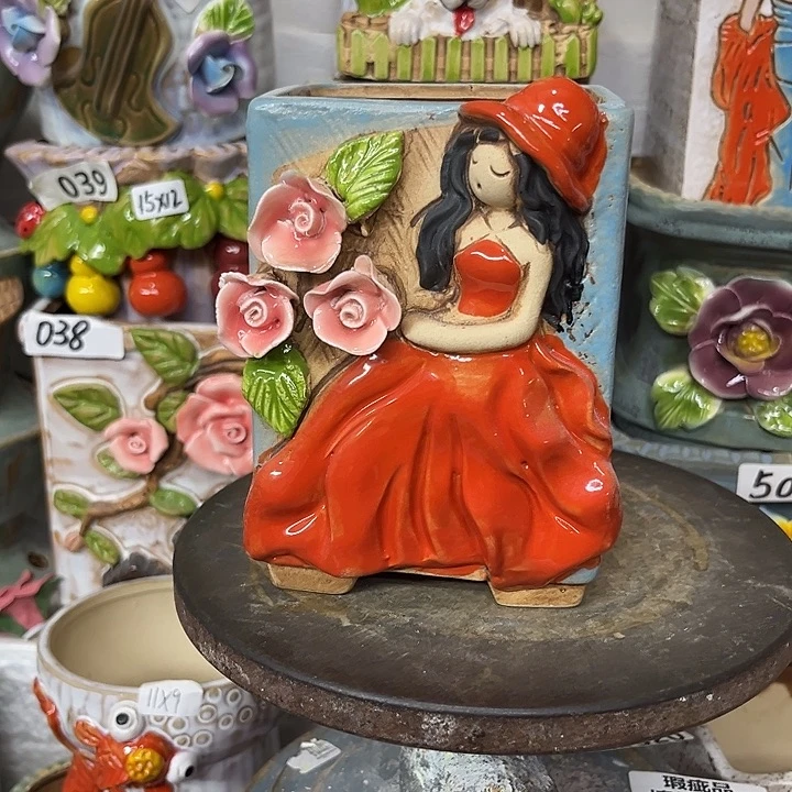 粗陶材质多肉花盆