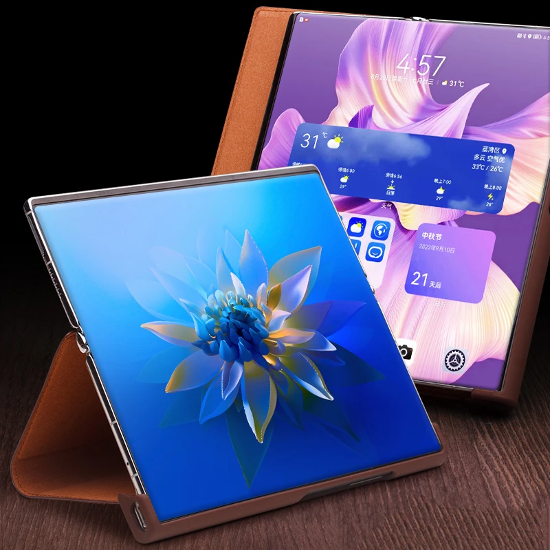 适用华为mate xs/2手机壳真皮 鳄鱼纹新款折叠屏全包防摔高档皮套