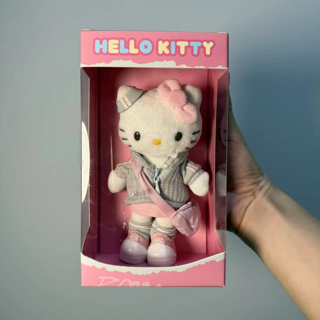 【正品】HelloKitty的一天 运动时间白皮运动服长腿Kitty 潮玩挂件