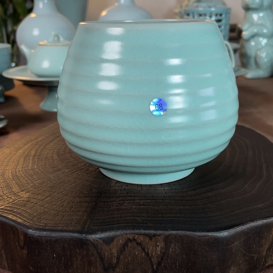 瓷微瑕简包68原矿汝瓷当代