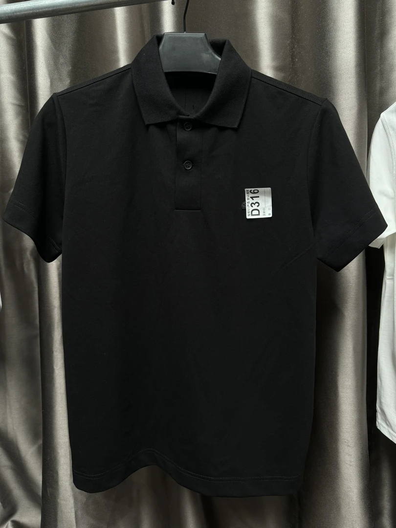 一条大è鱼春夏新款男士珠地吸湿排汗纯色翻领短袖POLO衫