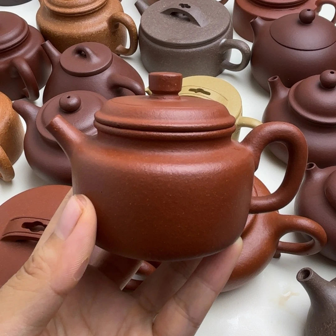 茶壶紫砂红降坡德钟100cc