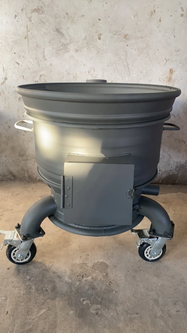 60高端款双轮毂汽车钢圈柴火灶可移动家用粗腿大轮