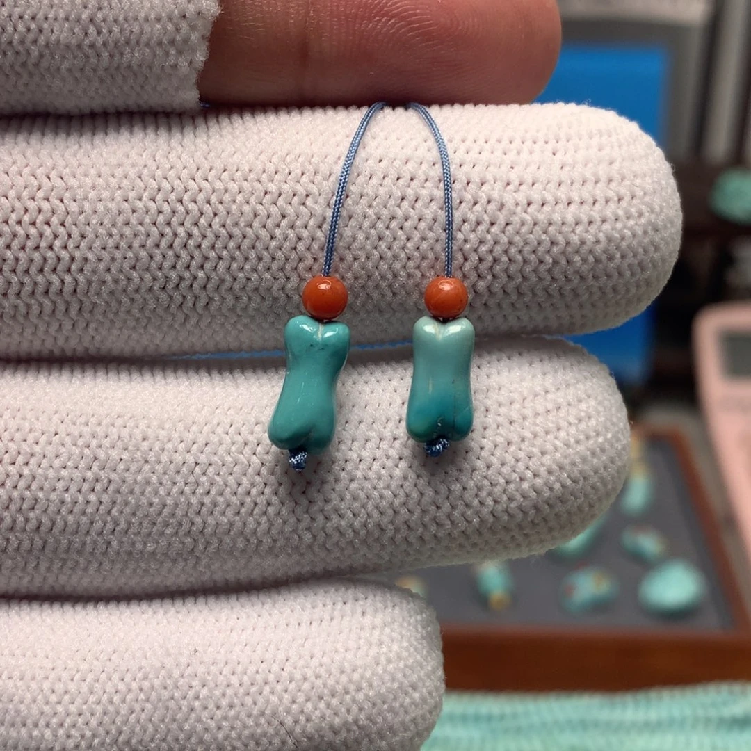 绿松石未镶嵌挂件