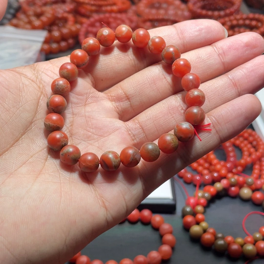 南红玛瑙手链未镶嵌