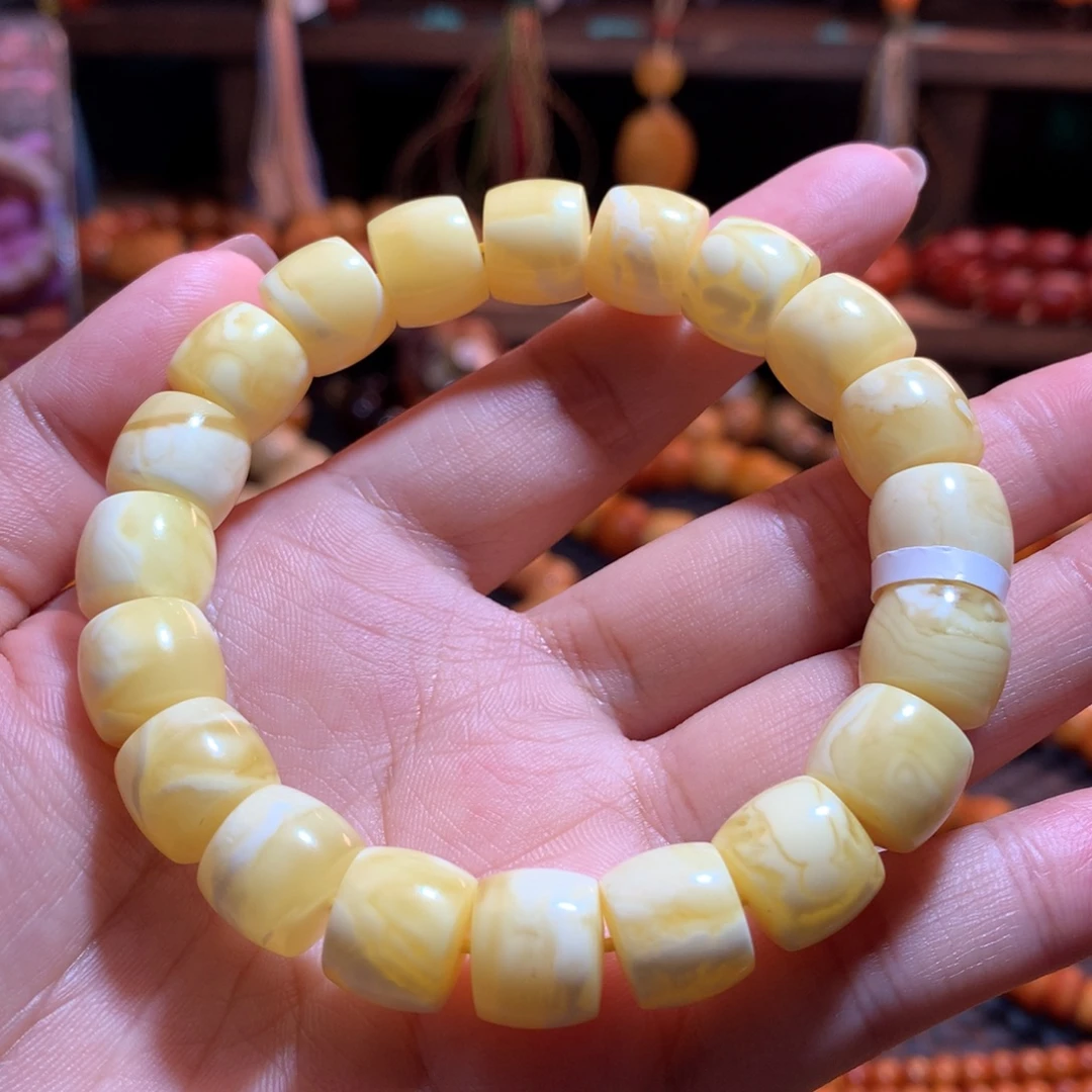 蜜蜡未镶嵌手串蜜蜡手串