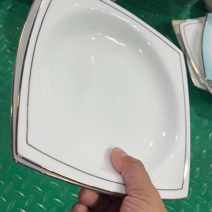 瓷片秒金方盘四个哇瑟微瑕