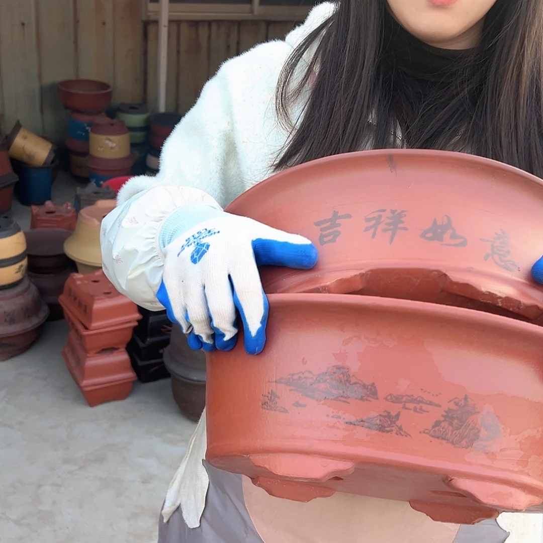 30+30红椭圆花盆花盆花盆花盆