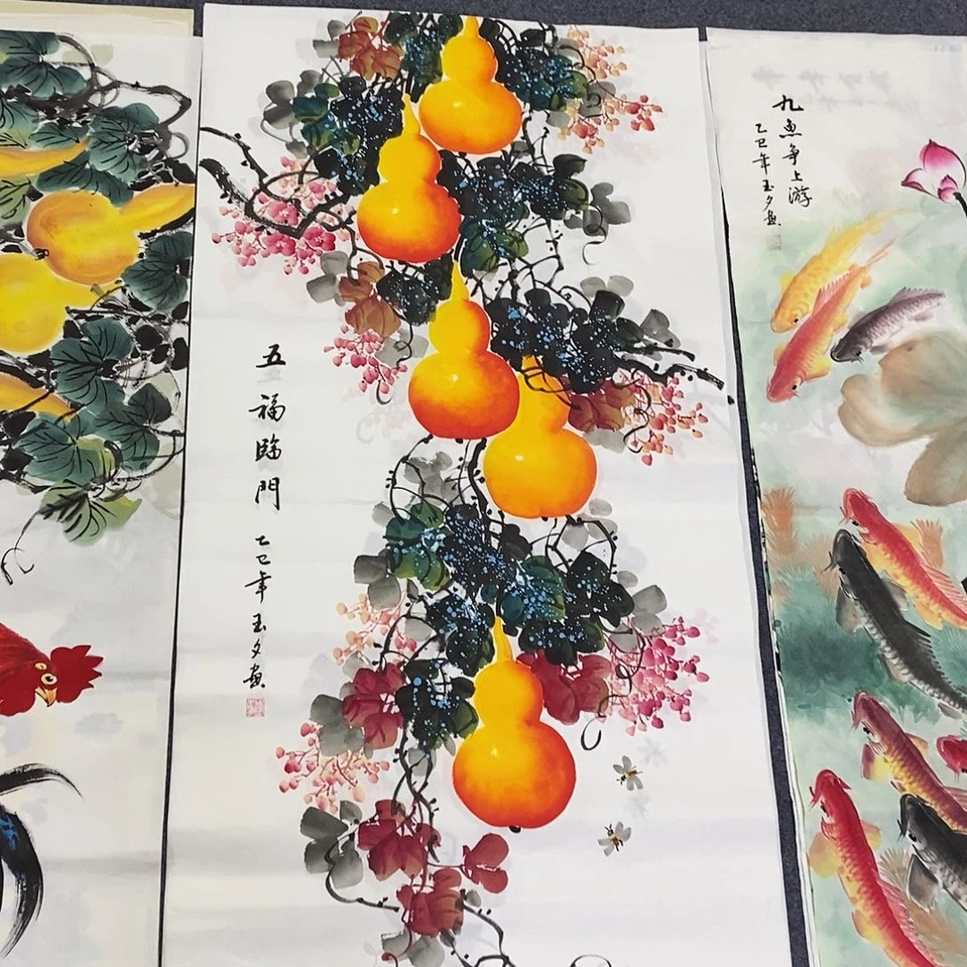 国画尺寸140✖️70四尺手绘画画