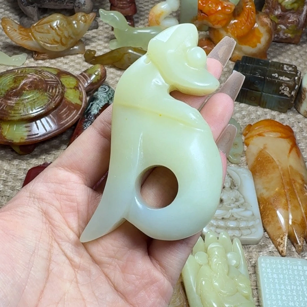 白玉菩提吊坠挂件