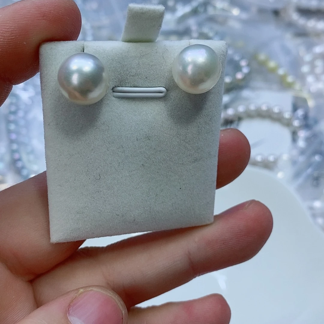 海水珍珠耳饰18K金镶嵌