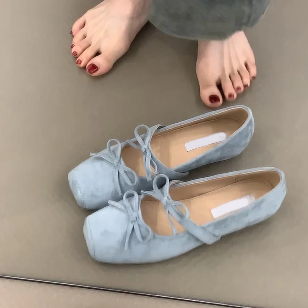 浅口超软蝴蝶结时尚玛丽珍鞋内增高单鞋子2025夏季爆款配裙子凉鞋