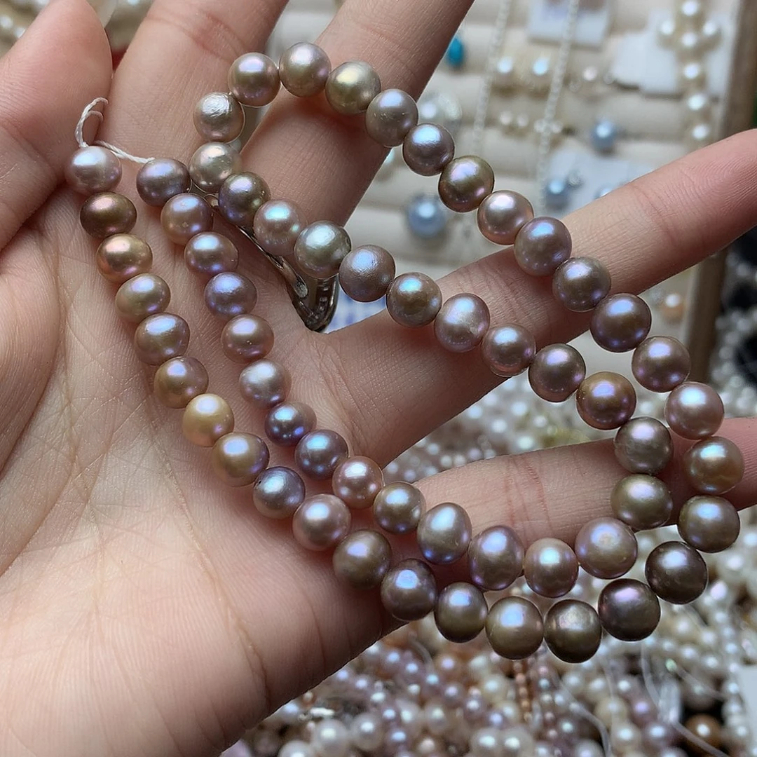 淡水珍珠6-7未镶嵌a8项链