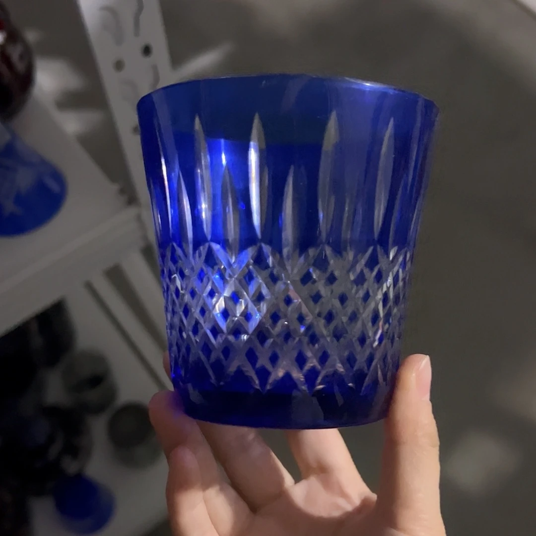 水晶玻璃高脚款微瑕一个