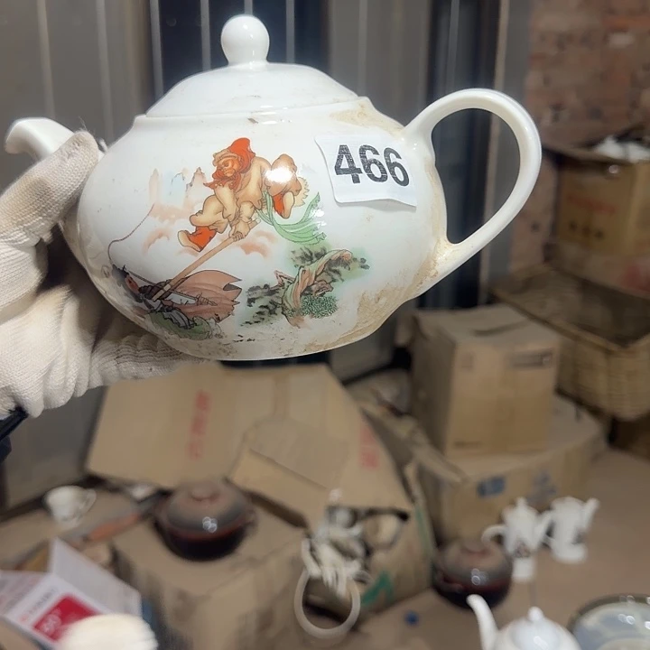 库存瓷片多空茶壶