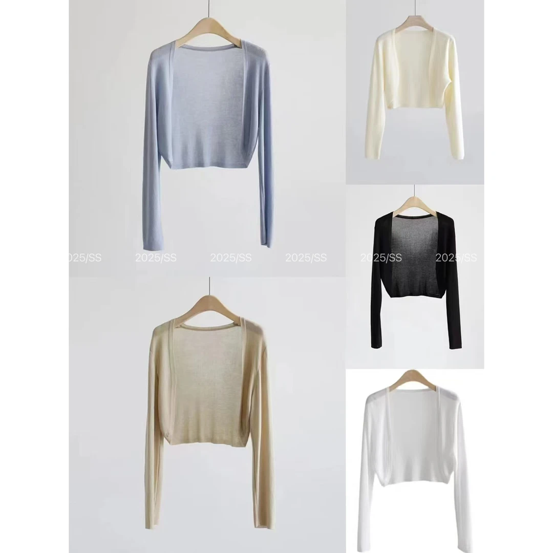 【娇娇私服定制】新款上新简约薄款针织开衫5801#