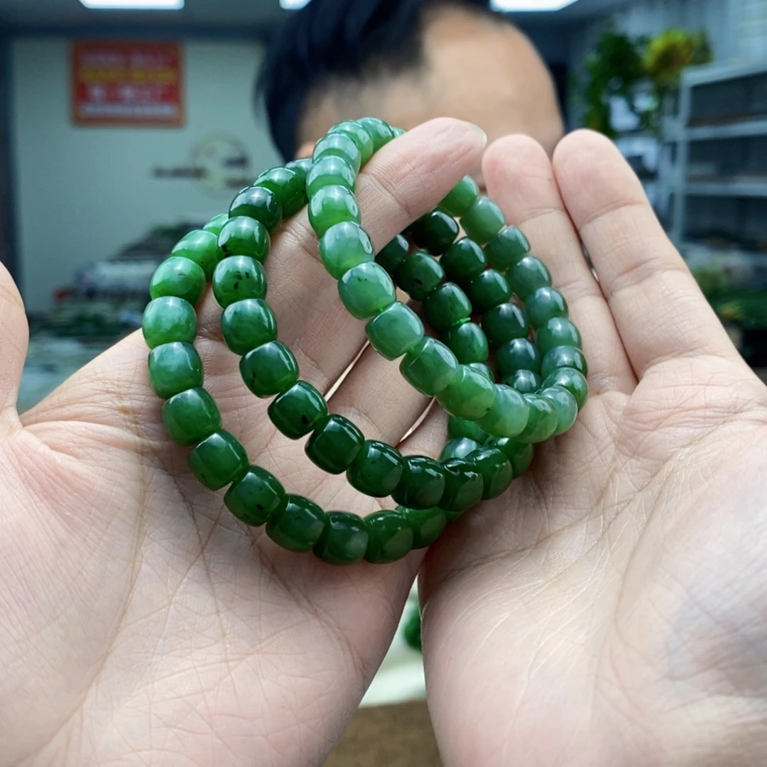 和田玉手串未镶嵌多样性发货 拍一发一