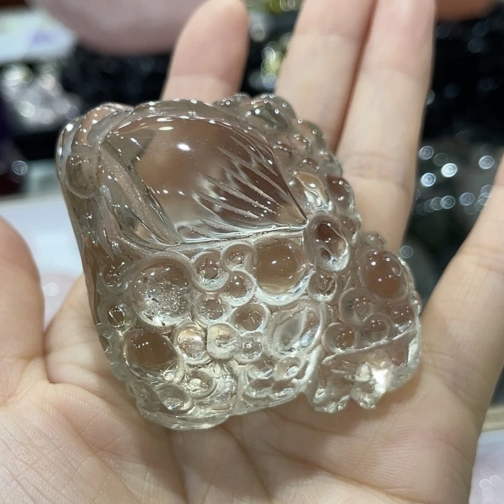 烟晶珠宝半成品未镶嵌三脚金蟾