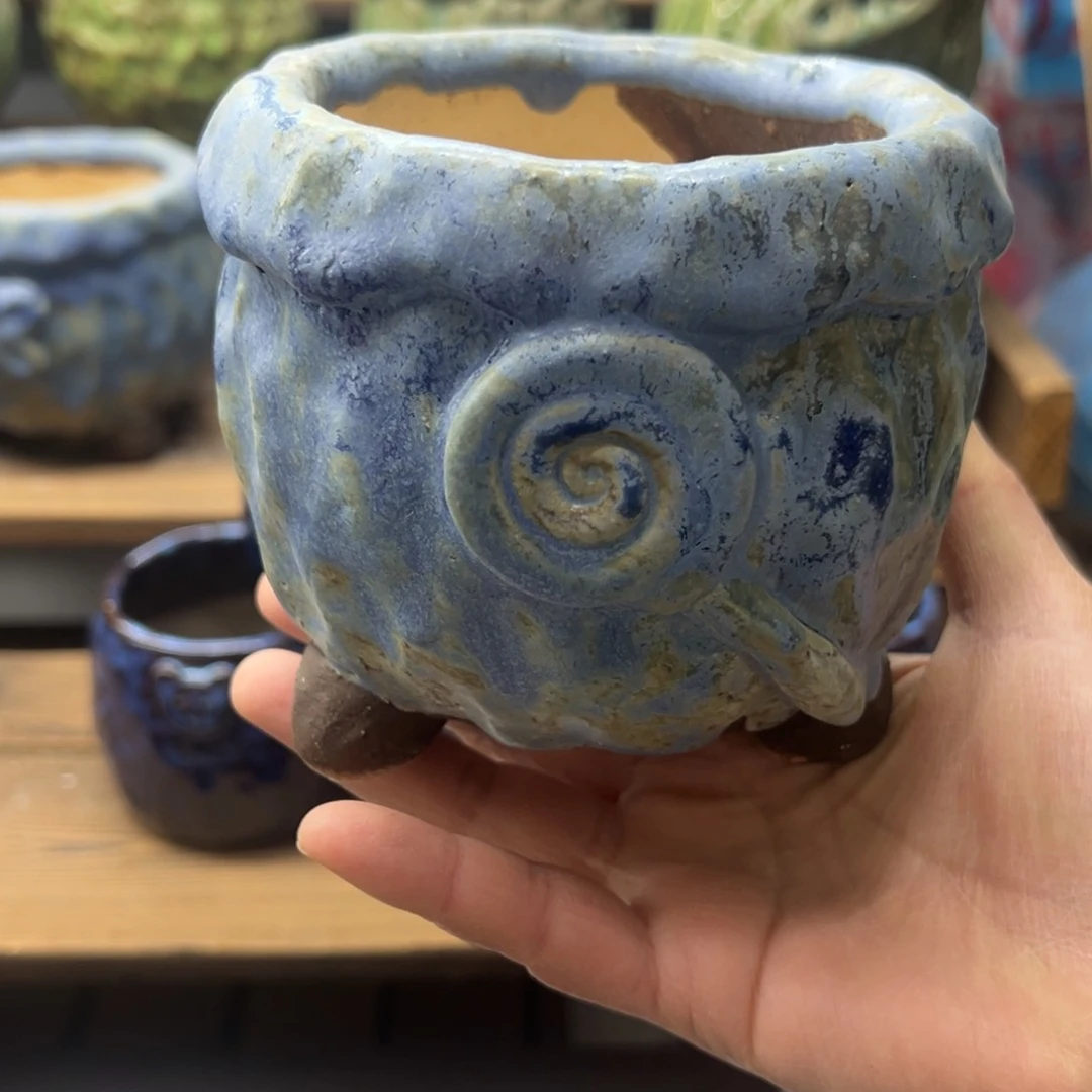 红陶西****姐手工多肉花盆