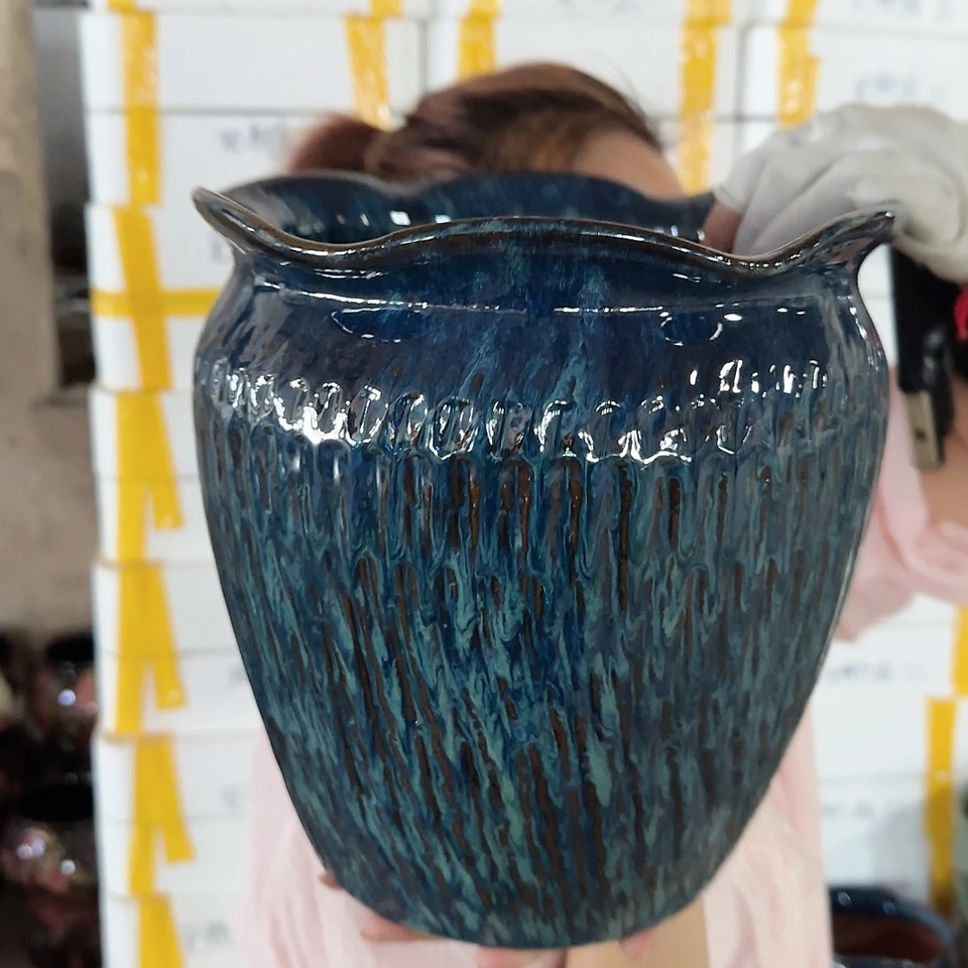 紫砂花盆王嫂花盆0921-164高26口24