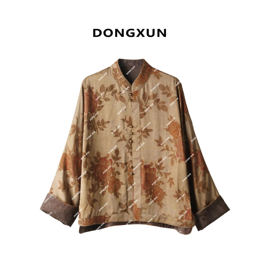 【花仙子】满分桑蚕丝香云纱双面双穿稀缺料子外套DX25AW006