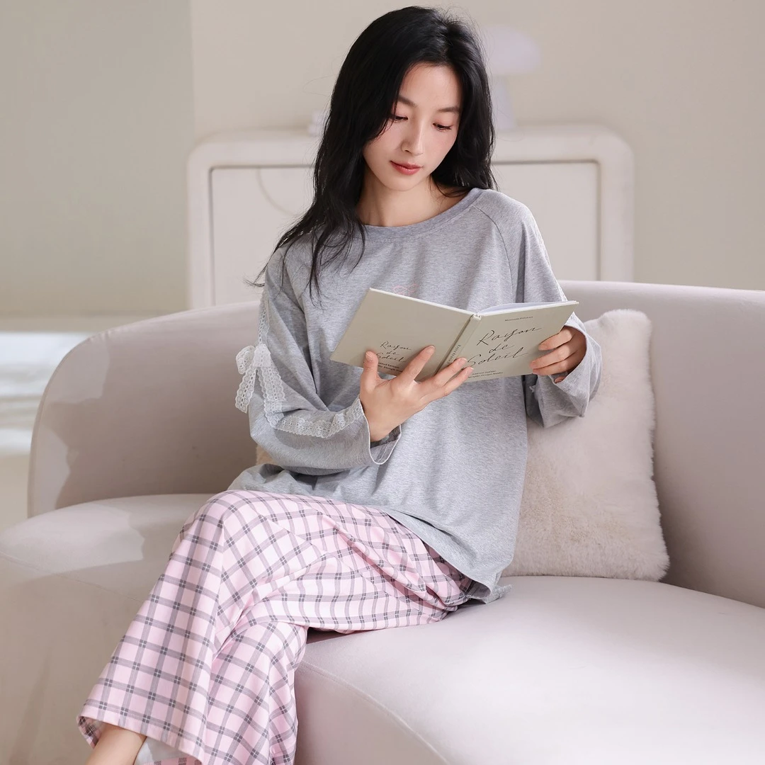 2025年新款纯棉家居服睡衣女66928