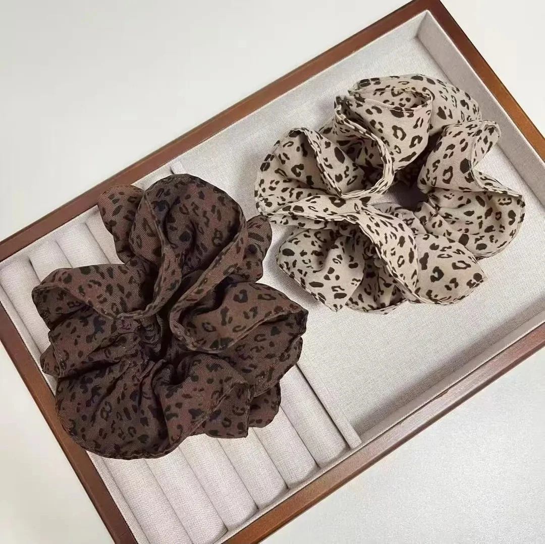 许妍同款发圈 美豹了 豹纹发圈小蛮腰新版2.0发量少头绳发饰秋冬